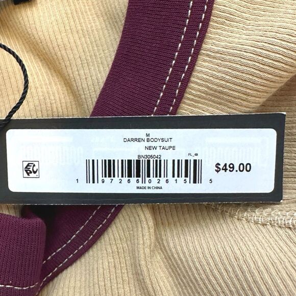 Steve Madden Darren Bodysuit - New Taupe - Size Medium - Picture 8 of 8